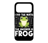 Carcasa para iPhone 17 Pro MAX I Hice The Math La Respuesta es Frog Math Teacher Math Club