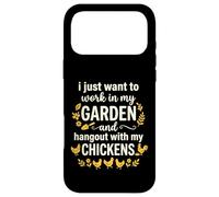 Carcasa para iPhone 17 Pro MAX I Just Want To Work In My Garden and Hangout with Chickens