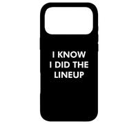 Carcasa para iPhone 17 Pro MAX I Know I Did The Lineup Club Promoter Party Organizer