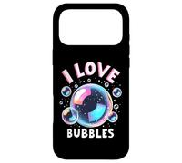 Carcasa para iPhone 17 Pro MAX I Love Bubbles I Jabón Burbujas Niños Niñas Niños
