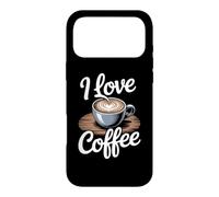 Carcasa para iPhone 17 Pro MAX I Love Coffee Cup Heart Latte Art