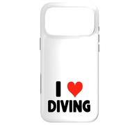 Carcasa para iPhone 17 Pro MAX I Love Diving - Heart Diver Deep Cave Rescate en Aguas Abiertas