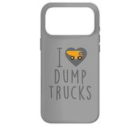 Carcasa para iPhone 17 Pro MAX I Love Dump Trucks - Fiesta de cumpleaños de construcción, camión volquete