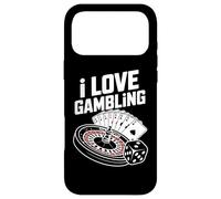 Carcasa para iPhone 17 Pro MAX I Love Gambling Casino Poker Ruleta Tarjetas Dados