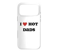 Carcasa para iPhone 17 Pro MAX I Love Hot Dads Funny Red Heart Hot Dad Lover Family Padre