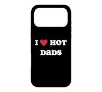 Carcasa para iPhone 17 Pro MAX I Love Hot Dads Funny Red Heart Hot Dad Lover Family Padre