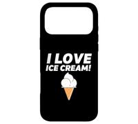 Carcasa para iPhone 17 Pro MAX I Love Ice Cream Party Outfit Vanilla Soft Serve Gelato Cone