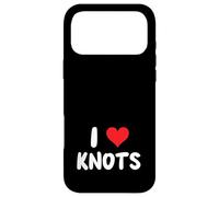 Carcasa para iPhone 17 Pro MAX I Love Knots - Corazón - Nudo Atando Barco Barco Yate Marinero
