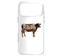Carcasa para iPhone 17 Pro MAX I Love Morning Cow Poop Smell Funny Farmer Rancher Cow Lover