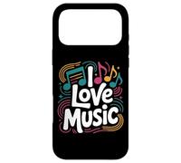Carcasa para iPhone 17 Pro MAX I Love Music Vibrant Notes Diseño rítmico