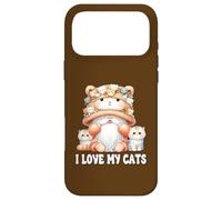 Carcasa para iPhone 17 Pro MAX I Love My Cats GNOME For Cat Lady Cute Kitten For Cat Mommy