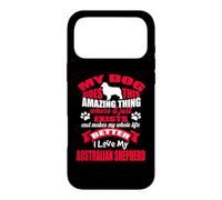Carcasa para iPhone 17 Pro MAX I Love My Dog Australian Shepherd Funny Puppy Dogs Lovers