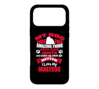 Carcasa para iPhone 17 Pro MAX I Love My Maltese Dog Funny Puppy Lover