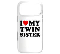 Carcasa para iPhone 17 Pro MAX I Love My Twin Sister Matching Birthday Sibling Twins
