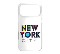 Carcasa para iPhone 17 Pro MAX I Love NYC Colorful New York City NYC Modern Bold Typography