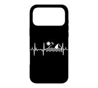 Carcasa para iPhone 17 Pro MAX I Love Sharks Heartbeat Heart Line