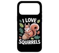 Carcasa para iPhone 17 Pro MAX I Love Squirrels Forest Bellota Leaf