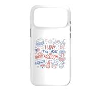 Carcasa para iPhone 17 Pro MAX I Love The Taste of Freedom Vintage American Foods Gráfico