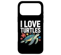 Carcasa para iPhone 17 Pro MAX I Love Turtles Sea Creatures Pasión