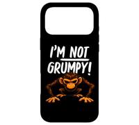 Carcasa para iPhone 17 Pro MAX I’m Not Grumpy Funny Angry Monkey Men Women Kids