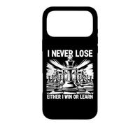 Carcasa para iPhone 17 Pro MAX I Never Lose O I Win Or Learn Chess Player Lover Quote