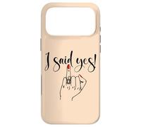 Carcasa para iPhone 17 Pro MAX I Said Yes! New Bride Bachelorette Party Wedding Honeymoon