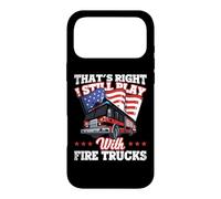 Carcasa para iPhone 17 Pro MAX I Still Play with Fire Trucks American Flag Firefighter