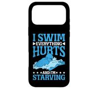 Carcasa para iPhone 17 Pro MAX I Swim Everything Hurts and I'm Starving Nadador Cansado -