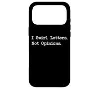 Carcasa para iPhone 17 Pro MAX I Swirl Letters Caligrafía Divertida Sarcasmo Humor