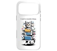 Carcasa para iPhone 17 Pro MAX I Used to Remember Things... Funny PC Inept Cat Retro
