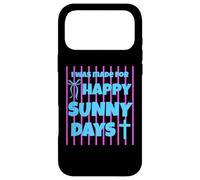 Carcasa para iPhone 17 Pro MAX I Was Made For Happy Sunny Days - Lazo a Rayas Rosas
