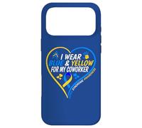Carcasa para iPhone 17 Pro MAX I Wear Blue and Yellow For My Coworker - Down Syndrome 2026