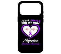 Carcasa para iPhone 17 Pro MAX I Wear Purple for My Mom Migraine Headache Conciencia