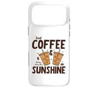 Carcasa para iPhone 17 Pro MAX Iced Coffee & Sunshine Every Day All Day Funny Summer