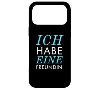 Carcasa para iPhone 17 Pro MAX Ich Habe eine Freundin Vergeben Spruch Statement Typografie