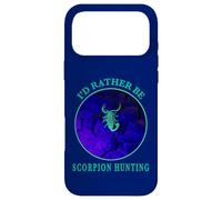 Carcasa para iPhone 17 Pro MAX I'D Rather Be Scorpion Hunting Arachnids Desert Night Watch