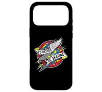 Carcasa para iPhone 17 Pro MAX I'D Rather Be Skating Roller Skate Wings Retro Distressed