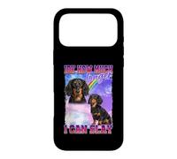Carcasa para iPhone 17 Pro MAX IDK How Much Longer Slay Black Long Haired Dachshund Lover