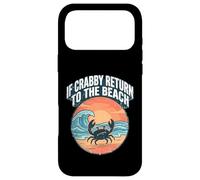 Carcasa para iPhone 17 Pro MAX If Crabby Return To The Beach Vintage Crab
