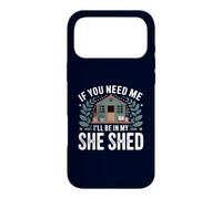 Carcasa para iPhone 17 Pro MAX If You Need Me I'Ll Be In My She Shed Jardinería Libros Café