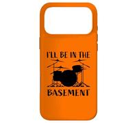 Carcasa para iPhone 17 Pro MAX I'Ll Be In The Basement - Divertido diseño de batería para Bateristas