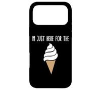 Carcasa para iPhone 17 Pro MAX I'm Just Here For The Ice Cream Meme Cute Vanilla Soft Serve