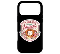 Carcasa para iPhone 17 Pro MAX I'm Just Here For The Snacks Baseball Match Day Fan Mujer