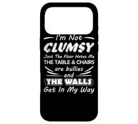 Carcasa para iPhone 17 Pro MAX I'm Not Clumsy Humor Diciendo Cita Divertida Sarcástica Juego de Palabras