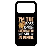 Carcasa para iPhone 17 Pro MAX Im The Boss But My Chow Chow Is Still In Denial