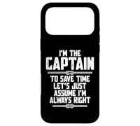 Carcasa para iPhone 17 Pro MAX I'm The Captain to Save Time Let's Just Assume I'm Right