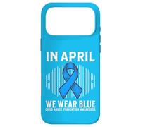 Carcasa para iPhone 17 Pro MAX In April We Wear Blue Support Child Abuse Awareness Gifts