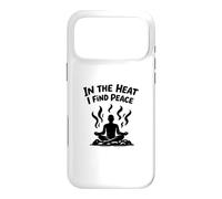Carcasa para iPhone 17 Pro MAX In The Heat I Find Peace Sauna de Barril Loyly Steam Sweat