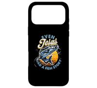 Carcasa para iPhone 17 Pro MAX Incluso Jesús Tenía Una Historia De Peces Divertida Pesca Pescadores Cristiano