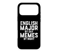 Carcasa para iPhone 17 Pro MAX Inglés Major by Day Memes Noche Becario Estudiante de Filología